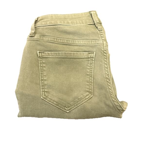 Old Navy Women's Rockstar Super Skinny Jeans Stretch Raw Hem Light Green Size 0P - Picture 13 of 14